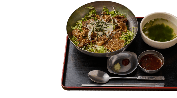 Salad Style Kalbi Rice Bowl