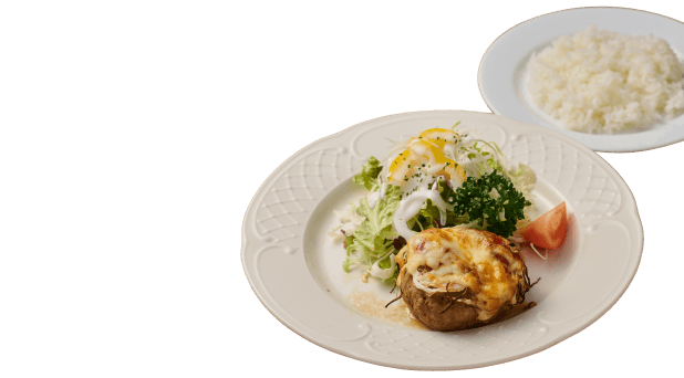 Fluffy Hamburger Steak (with rice) Japanese Style / Italian